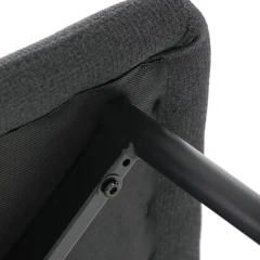 Jídelní židle, černá, látka, DCL-V2017 BK2