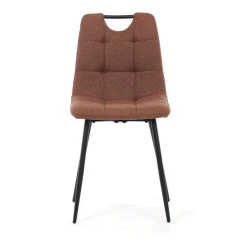 Jídelní židle, hnědá, látka, DCL-V2017 BR2