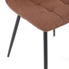 Jídelní židle, hnědá, látka, DCL-V2017 BR2