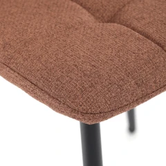 Jídelní židle, hnědá, látka, DCL-V2017 BR2