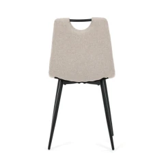 Jídelní židle, béžová, látka, DCL-V2017 CRM2