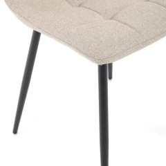 Jídelní židle, béžová, látka, DCL-V2017 CRM2