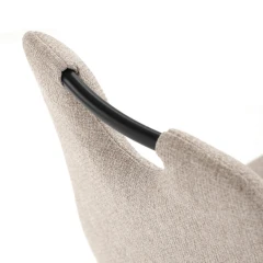 Jídelní židle, béžová, látka, DCL-V2017 CRM2