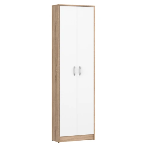 Skříň VIRA-MECKI NEW - dub sonoma/bílá