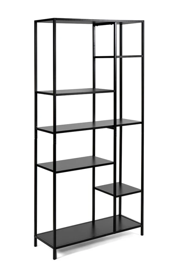 Regálová knihovna ARCANA 5P - černá