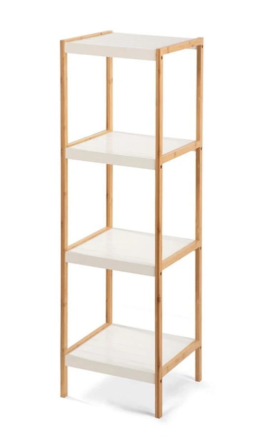 Bambusový regál STEPPA bílá