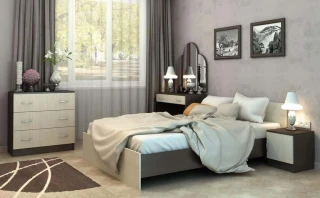 Postel BASIA 160x200 KP-558 belfort/wenge
