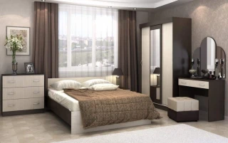 Postel BASIA 160x200 KP-558 belfort/wenge