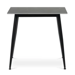 Jídelní stůl 80x80cm, keramika, mramor, HT-398M GREY