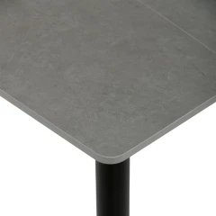 Jídelní stůl 80x80cm, keramika, mramor, HT-398M GREY
