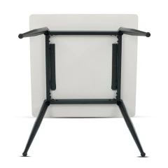 Jídelní stůl 80x80cm, keramika, mramor, HT-398M WT