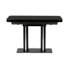Jídelní stůl rozkládací 120-160x80 cm, mdf, černá, HT-D1926 BK