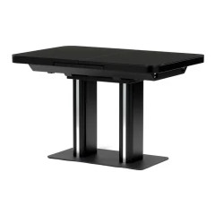 Jídelní stůl rozkládací 120-160x80 cm, mdf, černá, HT-D1926 BK