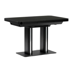 Jídelní stůl rozkládací 120-160x80 cm, mdf, černá, HT-D1926 BK