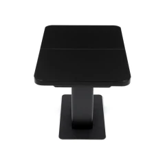 Jídelní stůl rozkládací 120-160x80 cm, mdf, černá, HT-D1926 BK