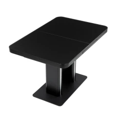 Jídelní stůl rozkládací 120-160x80 cm, mdf, černá, HT-D1926 BK