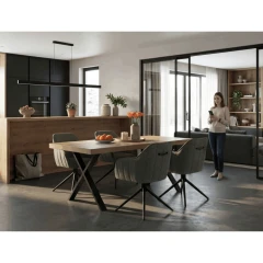 Jídelní stůl 180x90cm, lamino, dub, HT-R5316 OAK