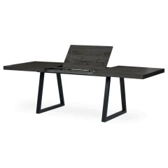 Jídelní stůl rozkládací 160-240x90 cm, lamino, šedý dub, HT-R5624 GREY