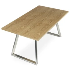 Jídelní stůl 160x90cm, dýha, dub, HT-W1515 OAK