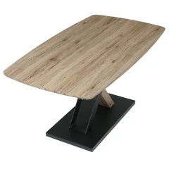 Jídelní stůl 165x90cm, mdf, dub san remo, HT-W1570 SRE