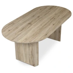 Jídelní stůl 200x100cm, mdf, dub san remo, HT-W1578 SRE