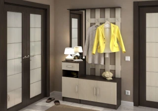 Rohový regál CC-104 k předsíni MÁŠENKA wenge
