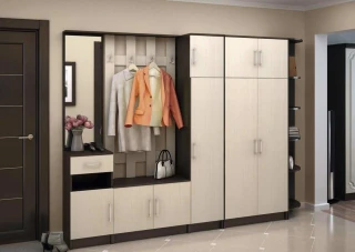 Rohový regál CC-104 k předsíni MÁŠENKA wenge