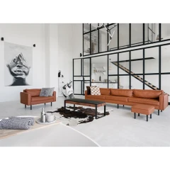 Konferenční stolek 121x61x45cm, slinutá keramika, mramor, AHG-285 BK