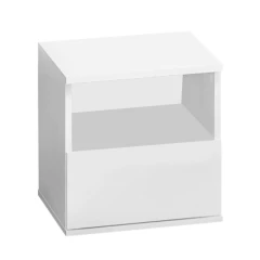 Noční stolek, bílá, DOLI