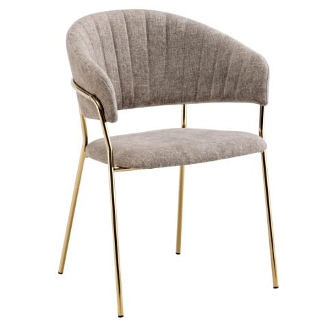 Jídelní křeslo DASMIN TYP 1 - hnědá/zlatá