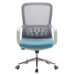 Kancelářské křeslo, šedá/modrá, FOSTER TYP 2