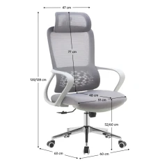 Kancelářské křeslo, šedá, FOSTER TYP 1