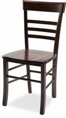 Dřevěná židle Siena masiv - tmavě hnědá