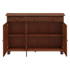 Příborník 3 dveře + 3 zásuvky RUBI tmavě hnědá