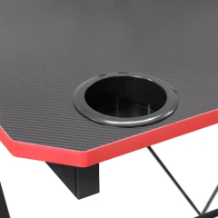 Herní stůl LAS VEGAS - černá/červená