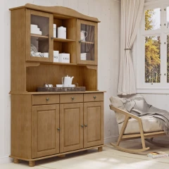 Příborník s nástavcem 3 dveře RUBI dub