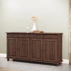 Příborník 4 dveře + 4 zásuvky RUBI tmavě hnědá