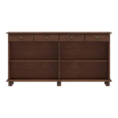 Příborník 4 dveře + 4 zásuvky RUBI tmavě hnědá