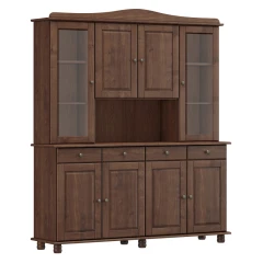 Příborník s nástavcem 4 dveře RUBI tmavě hnědá