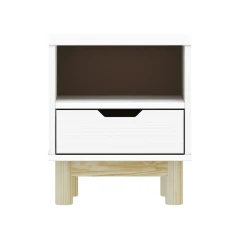 Noční stolek 1 zásuvka BONITO 2 bílý lak