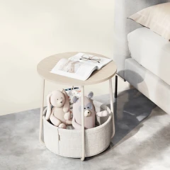 Odkládací stolek 45x45x50cm, mdf, kašmír, AKF-E1023 CRM