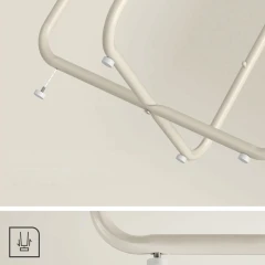 Odkládací stolek 45x45x50cm, mdf, kašmír, AKF-E1023 CRM