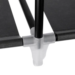 Věšák 150x45x175cm, kov, černá, AST-E1012 BK