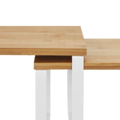 Polička, bambus, bílá, AUK-E1002 NAT