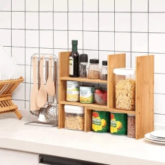 Polička, bambus, přírodní, AUK-E1045 NAT