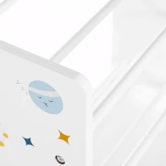 Regál na hračky, mdf, vícebarevná, AUR-E1033 WT