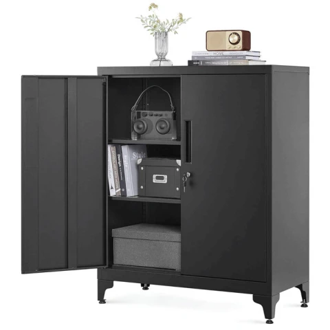 Kovová skříňka AUS-E1113 BK - černá