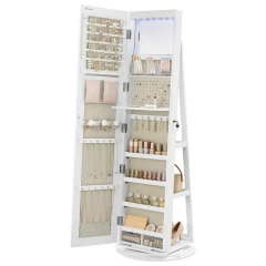 Zrcadlo, mdf, bílá, AZR-E1207 WT