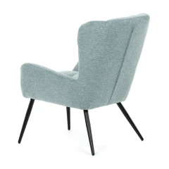 Křeslo ušák, modrá, látka, AK-H9206 BLUE2