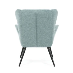 Křeslo ušák, modrá, látka, AK-H9206 BLUE2